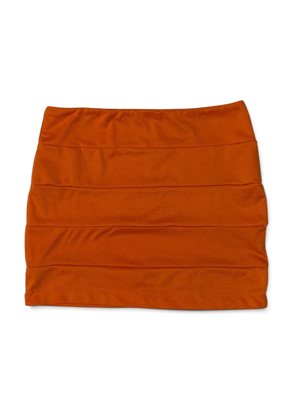 Y2K Nollie Pencil Skirt Orange Large
